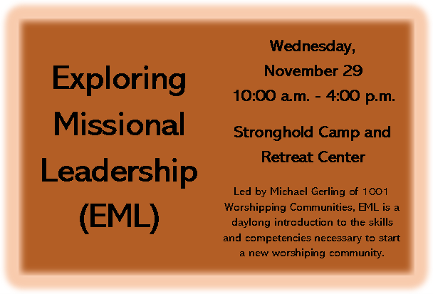 Exploring Missional Leadership Training (EML)